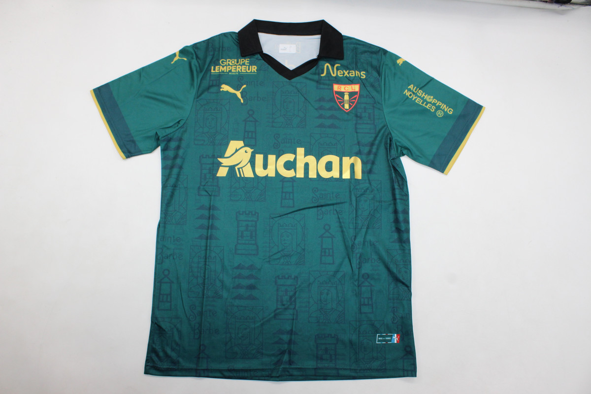 AAA Quality RC Lens 23/24 Special Dark Green Soccer Jersey